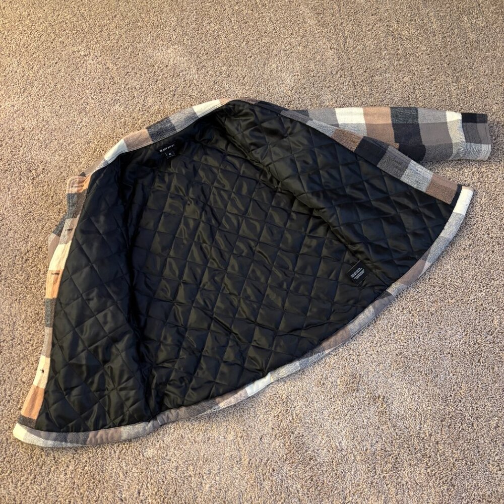 Black Rivet Quilted Shacket - Picture 5 of 11